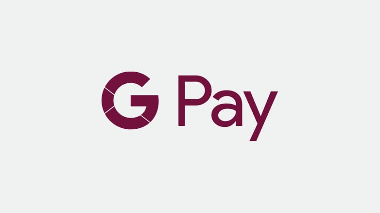 google pay icon in the color burgundy