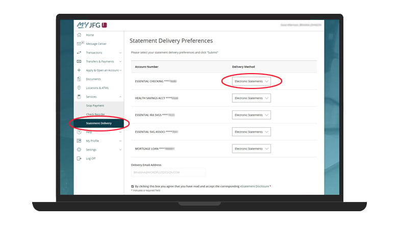 Statement Delivery Preferences